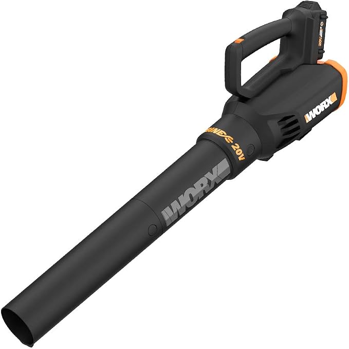 WORX 20V Turbine Cordless Two-Speed Leaf Blower Power Share - WG547 (Battery & Charger Included) & WG896 12 Amp 7.5" Electric Lawn Edger & Trencher