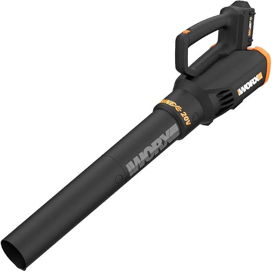 WORX 20V Turbine Cordless Two-Speed Leaf Blower Power Share - WG547 (Battery & Charger Included) & WG896 12 Amp 7.5" Electric Lawn Edger & Trencher