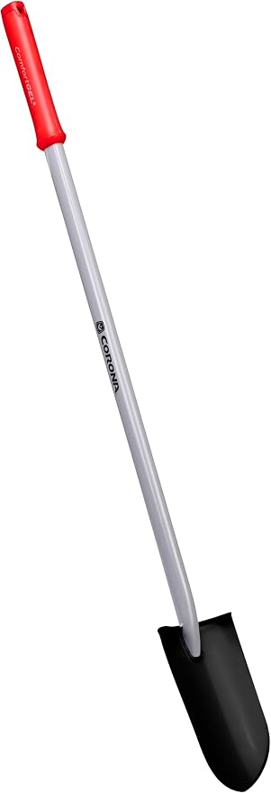 Corona Tools DigMASTER Nursery Shovel with ComfortGEL Grip, Heavy-Duty Steel Blade, Ergonomic Handle for Planting, Transplanting & Landscaping, Professional Garden Spade