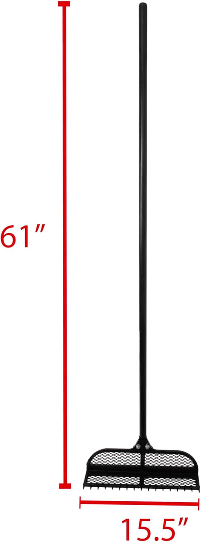 Extreme Max 3005.4395 Heavy-Duty Steel Lake Rake for Sand, Beach, Rivers, Waterfront