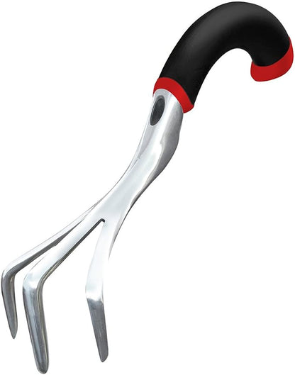 Radius Garden 10311 Ergonomic Aluminum Hand Cultivator, Red