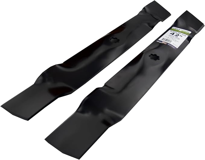 MaxPower 561713B 2-Blade Set for 42" Cut Poulan/Husqvarna/Craftsman Replaces 138498, 138971, 127843, 532138971, 532127843, 532138498, CMXGZAM110136 | For 42" Cut Poulan, Husqvarna, Craftsman Replaces 138498, 138971, 127843, 532138971, 532127843, 532138...