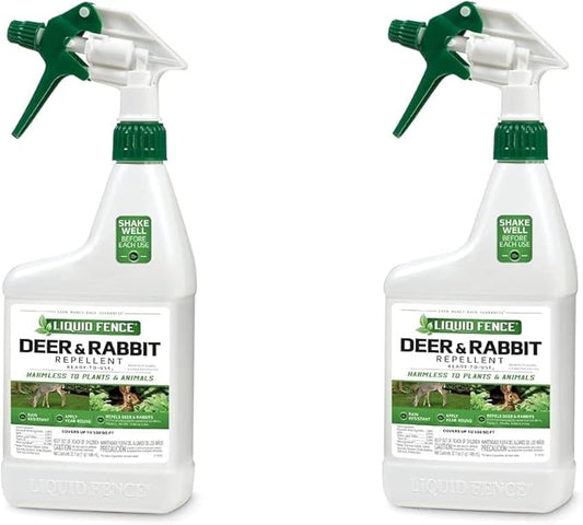 Liquid Fence 112 1 Quart Ready-to-Use Deer & Rabbit Repellent (Pack of 2)