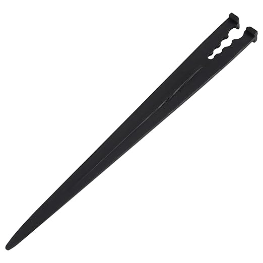 100 Pieces Drip Irrigation Support Stakes for 1/4 Inch Drip Tubing, 1/4" Tubing Hold Stakes Tool for Irrigation System Hose & Emitter Support for Vegetable Flower Beds Lawn Supplies