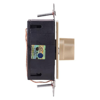 TORK A502H Spring-Wound in-Wall Twist Timer, 2-Hour Length and Ivory Face, 12 AWG / 125-277V, for Automatic Shutoff of Fans and Lights