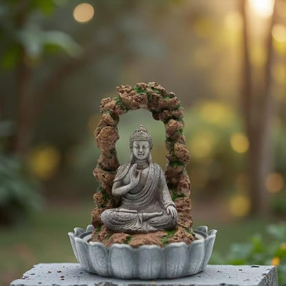Buddha Statue for Home and Outdoor Decor Solar Powered Flickering LED,Garden Light Zen Meditation Spiritual Room Decor- Buddha Decor Outdoor-Ideas Gifts for Women, Mom