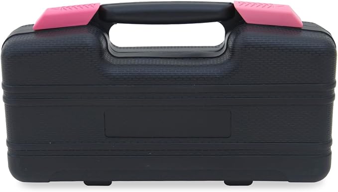 39-Piece Household Tools Kit - Portable and Essential Repair Set Ideal for Women, College Students, Home Use & More (39p-Pink)