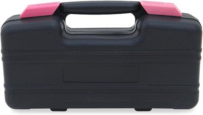 39-Piece Household Tools Kit - Portable and Essential Repair Set Ideal for Women, College Students, Home Use & More (39p-Pink)