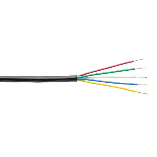 Orbit 57093 Underground Sprinkler Wire, 5-Strand Solid, 100 Ft, UF/UL Listed, Multi-Color, 18-Gauge