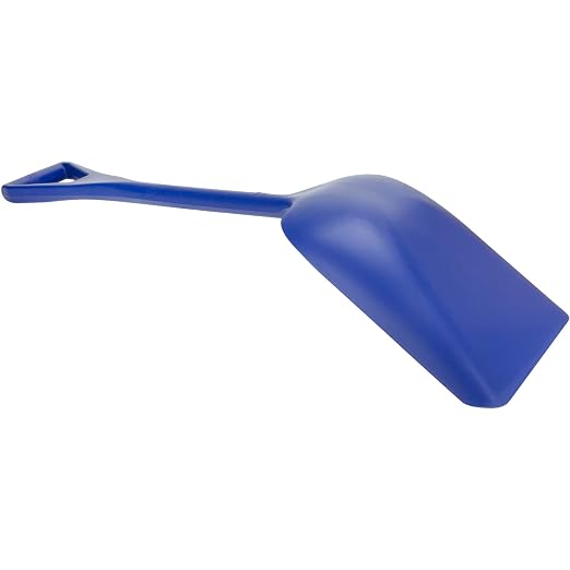 SPARTA Polypropylene Sanitary Shovel, One-Piece Molded Food and Ice Scoop for Commercial Kitchen and Bulk Ingredient Transfer, 10" x 13.75" Scoop, Blue (Pack of 3)
