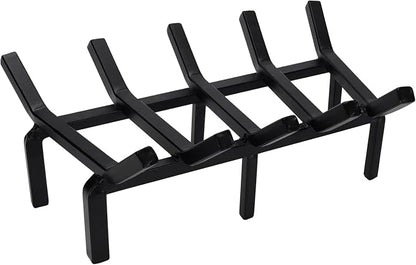 17 Inch Fireplace Grate Heavy Duty Solid Steel Fire Grate for Fire Pit Wood Log Rack Stove Firewood Holder for Indoor Hearth Outdoor Fire Pit Chimney Hearth Kindling Tool