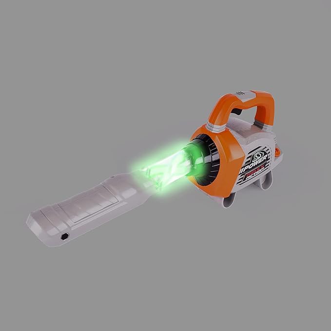 Sunny Days Entertainment Leaf Blower Toy for Kids – Pretend Construction Tool with Lights and Sounds – Maxx Action