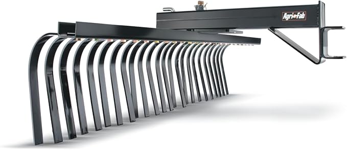 Agri-Fab 45-0366 Ground-Engaging Attachment Sleeve Hitch GT Rock Rake,Black,Large