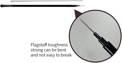 Bird Hawk Flying Kite with Pole Crops Farm Protector Bird Scarer Flying ONLY 4M Pole Without Kite