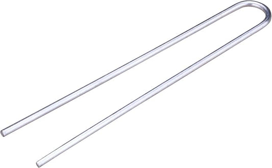 Raindrip R396CB 1/4-Inch Tubing Hold-Down Stake, 3-1/2-Inch Long, Metal, for Drip Irrigation Supply Tubing, Dripline, and Drip Systems, 20-Pack, Galvanized Steel