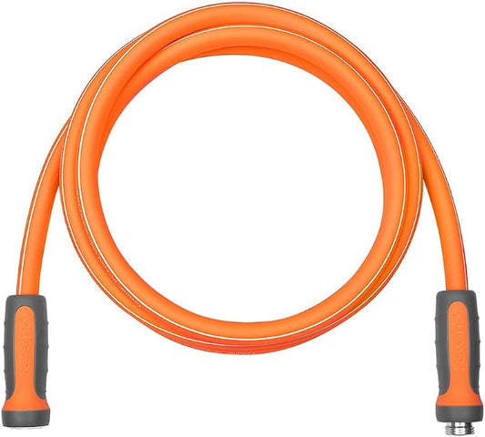 FEVONE Heavy Duty Garden Hose 6 ft, Leader Hose For Hose Reel | Flexible, Leak-Free, Lightweight, 5/8 ID, 600 PSI, 3/4 GHT Aluminum Fittings with Swivel Handles