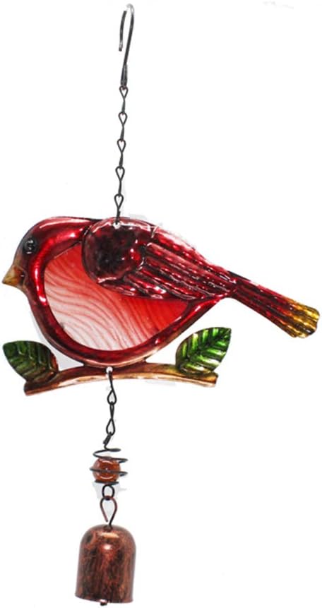 Bird Garden Wind Chime,Garden Chimes for Outside and Indoor,Creative Design Portable Metal Glass Wind Chime Suitable for Home Garden Decoration (A2)