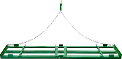 VEVOR Drag Harrow, 8 ft Heavy Duty Tow Behind Drag Harrow with Adjustable Bars & 72 in Chain, Driveway Grader Landscape Rake for ATV, UTV, Tractor, Mower Tow Behind Yard Lawn Leveling Tool