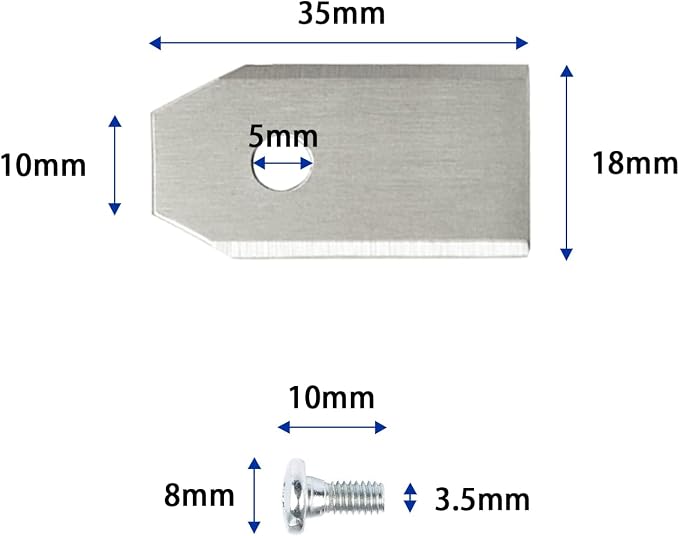 30pack Robotic Lawn Mower Replacement Automower Lawnmower Blades Fit for All Gardena Robotic Automower and Husqvarna Robotic