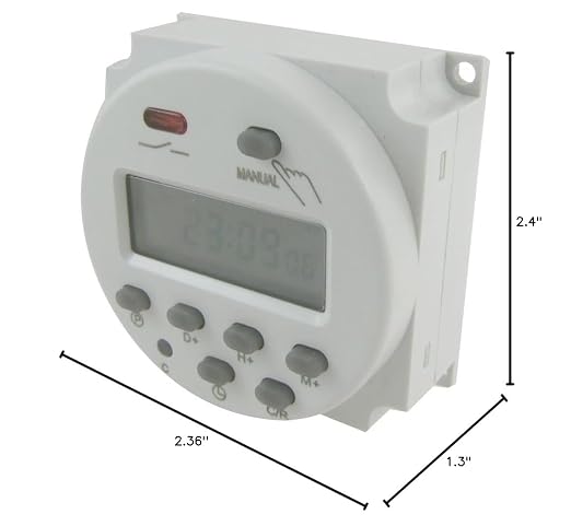 uxcell A12031200ux0078 Power Programmable Timer Time Switch Relay