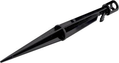 Raindrip 382005B 8-Inch Sprinkler Stake with 4-Inch Riser for Drip Irrigation and Drip Systems, Plastic, Black, 5 Count (Pack of 8)