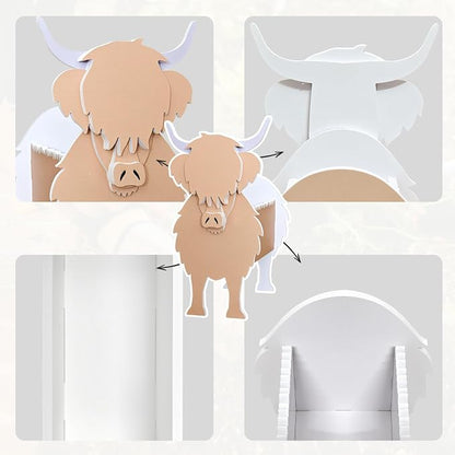 Yak Planter, Cute Animal Shape Flower Planters, Plant Pots for Indoor/Outdoor Garden Decor, Unique Gifts/Souvenirs for Pet Lovers