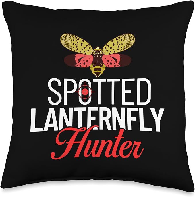 Spotted Lanternfly Trap Insect Spray Lantern Fly Throw Pillow