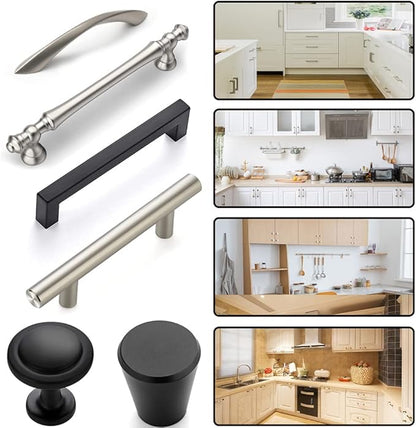 King&Charles Cabinet Hardware Jig, Cabinet Handle Jig with Automatic Center Punch, Avoid Jitter Caused by Direct Drilling. Use for Handles and Pulls on Drawers/Doors, Perfect Set.