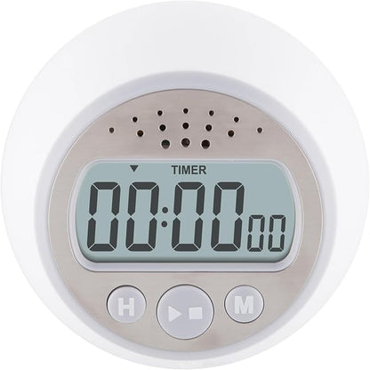 Taylor Digital Timer Counts Up and Down for School, Learning, Projects, and Kitchen Tasks, Super Loud Digital Timer, Gray