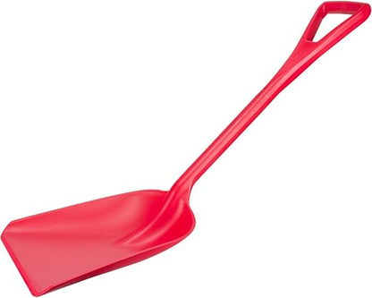 SPARTA 41076EC05 Plastic Sanitary Shovel, Food Safe Plastic Shovel For Commerical Kitchens, 11 Inches, Red, (Pack of 3)