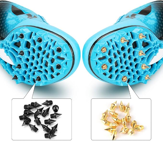 1/4 Inch Track Spikes, 100 Pieces Steel Track Shoe Spikes Replacements and Spike Wrench for Sports Running Track Shoes