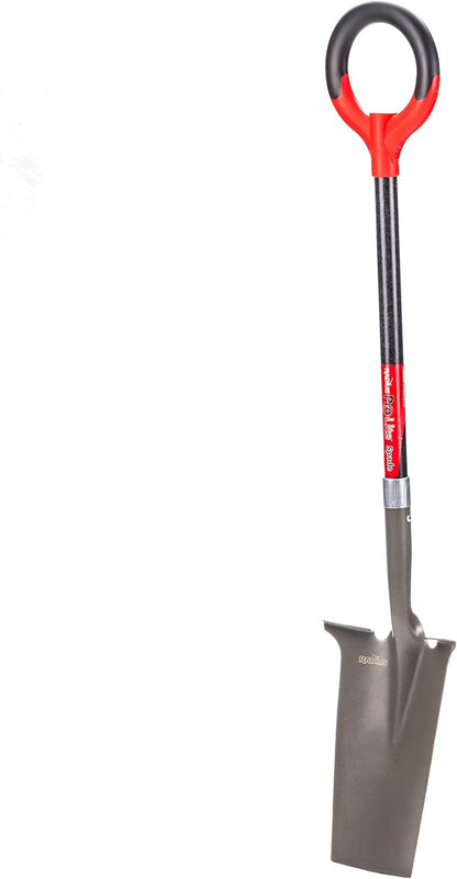 Radius Garden 25111 Pro-Lite Ergonomic Carbon Steel Spade, Red