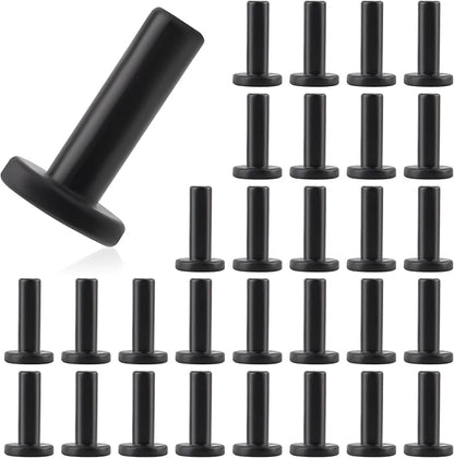 Kalolary 30PCS 1/4" End Plugs for Quick Connect 1/4" Drip Irrigation Tee Fitting, 1/4'' Drip Line End Closure Parts End Cap Connectors for Quick Connect Drip Irrigation System, Black