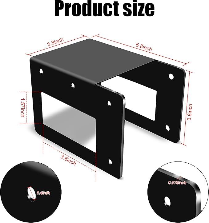 4 Pack Firewood Log Storage Rack Bracket,Indoor Outdoor Adjustable Heavy Duty Powder Coated Steel Holder,Fireplace Wood Storage, Log Holder