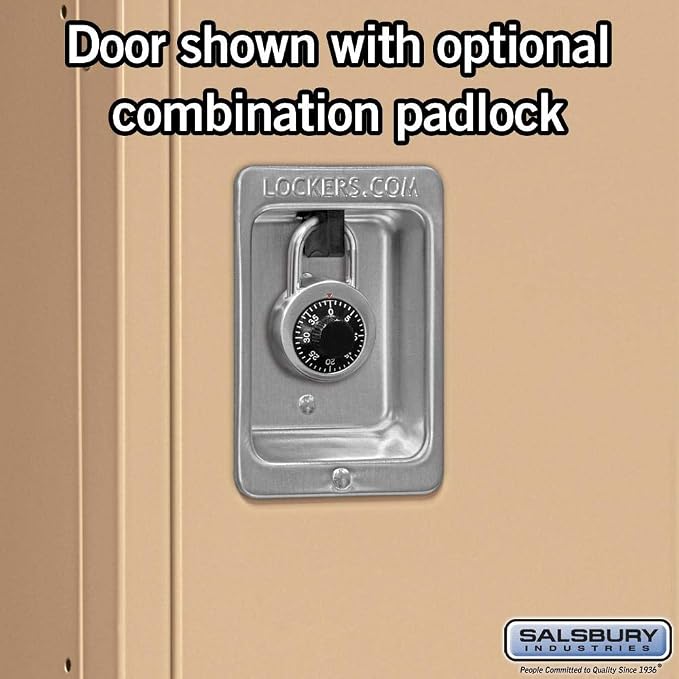 Salsbury Industries 62352TN-U Double Tier 36-Inch Wide 5-Feet High 12-Inch Deep Unassembled Standard Metal Locker, Tan Brown