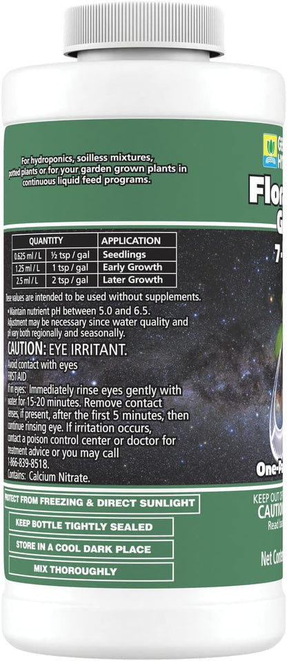General Hydroponics GH1621 FloraNova Grow-1 Pint Fertilizer