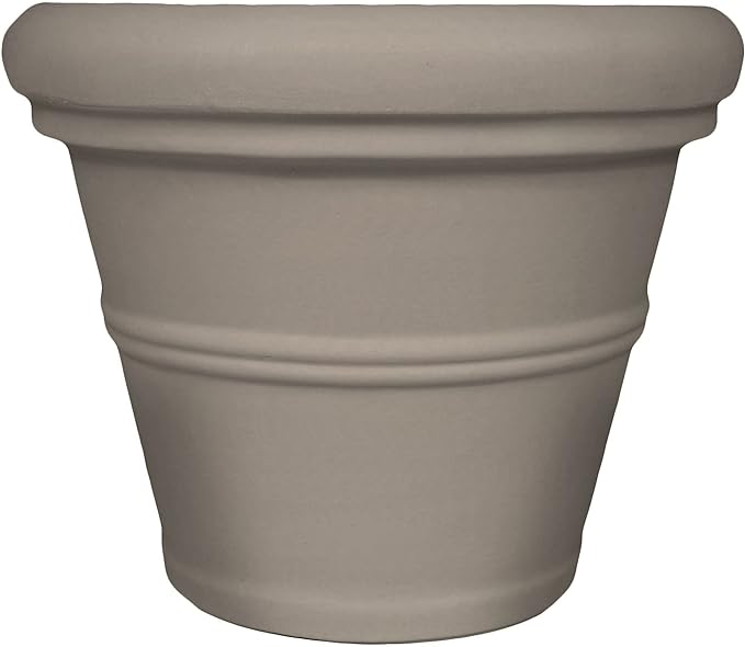 Tusco Products Rolled Rim Planter, 30-inch, Safari