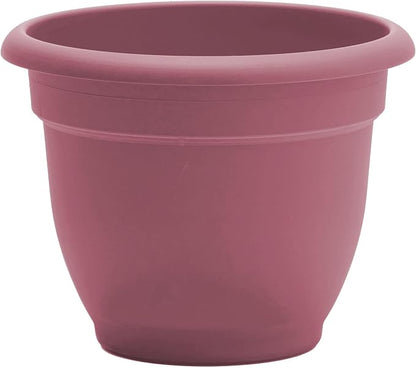 Bloem Ariana 16" Plastic Self-Watering Planter, Dusty Rose, 2-Pack | Self-watering disk at the bottom of each pot that acts as a water wick and reservoir for optimal plant health