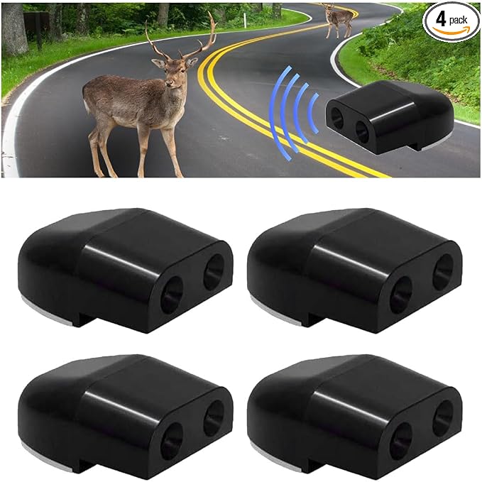 JOYCOURT Deer Whistles for Car, Deer Warning Repellent Devices with Vehicles, Deer Repellent Devices Animal Alert Horn for Cars, Deer Whistles Warning Devices for Cars