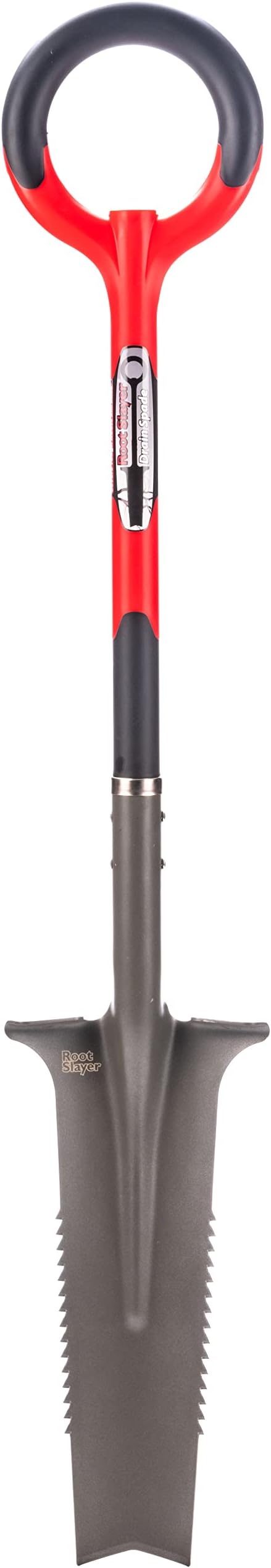 Root Slayer 22811 Drain Spade for Trenching & Landscaping, Red