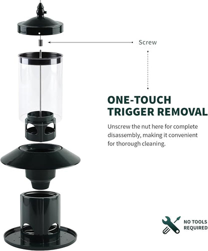 Squirrel-Proof Bird Feeder for Outdoor Wild Bird
