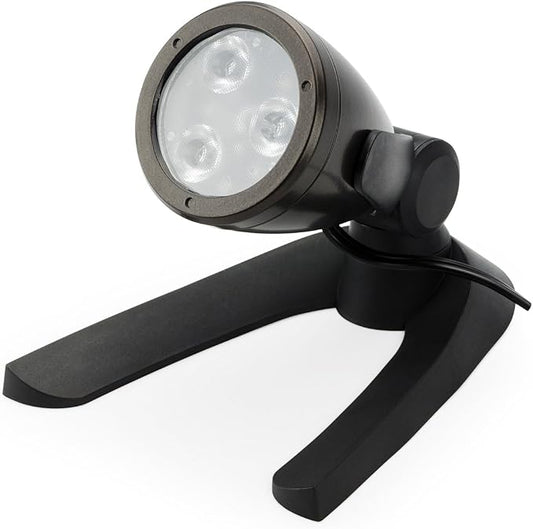 Aquascape 3-Watt Submersible Underwater Warm White LED Spotlight for Ponds, Water Features & Landscape Lighting, 84033