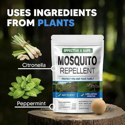 Mosquito Repellent Outdoor Patio, Mosquito Repellent Balls, Mosquitoes Deterrent for Yard, Keep Mosquito Away for Garage/Porch/Camping, Mosquito Control Indoor, Covers up to 120 sq ft-12P