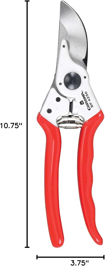 Corona Tools BP 4250 MAXFORGED Aluminum Bypass Pruner, 1-Inch Cut Capacity, Professional Hand Pruning Shears with Replaceable Steel Blade & Ergonomic Angled Head