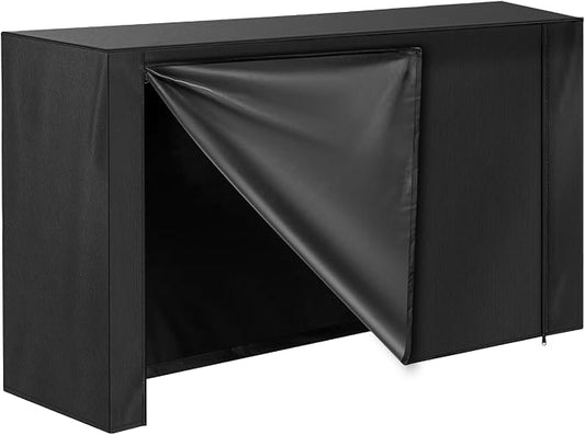 HONEST OUTFITTERS 6ft Firewood Rack Cover, Heavy Duty Waterproof 600d Oxford Outdoor Firewood Storage Cover with Zipper and Openable Front Flap, Cover Only