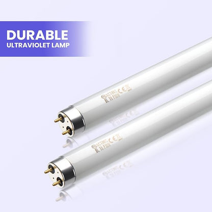 LiBa Bug Zapper Replacement Bulb 10W 2-Pack, UV Lamp for 20W Indoor Zapper | 10W UV replacement tubes, restore insect attraction, easy to install, 2-pack