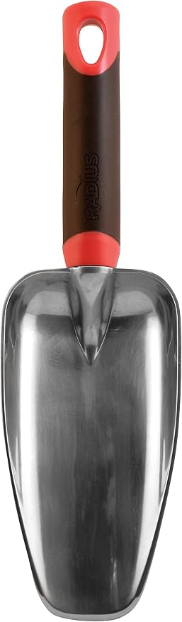 Radius Garden 15611 DIG Aluminum Hand Scooper, Red
