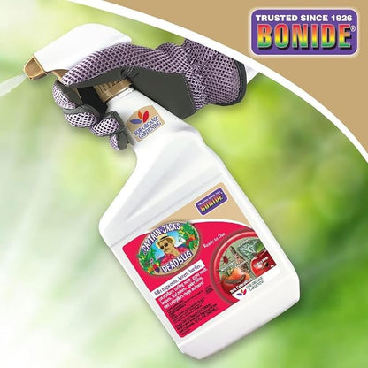 Bonide Captain Jack's Deadbug Brew Ready-to-Use Spray, 32 oz Outdoor Insecticide and Mite Killer for Organic Gardening (Pack of 2)