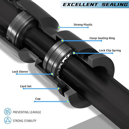 40PCS Push-to-Connect Drip Irrigation Emitters for 1/4 inch Irrigation Tubing, Two-Way Connection Adjustable Vortex Drip Emitters with Stake, Irrigation Dripper Sprinklers for Drip Irrigation System
