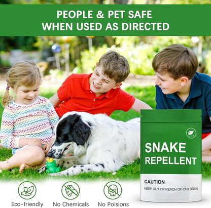 AJOQFKTD Snake Repellent for Yard, Snake Repellent Outdoor, Snake Away Repellent for Outdoors Pet Safe, Backyard Snakes Deterrent, Copperhead Snake Repeller (1 Ounce (Pack of 8))